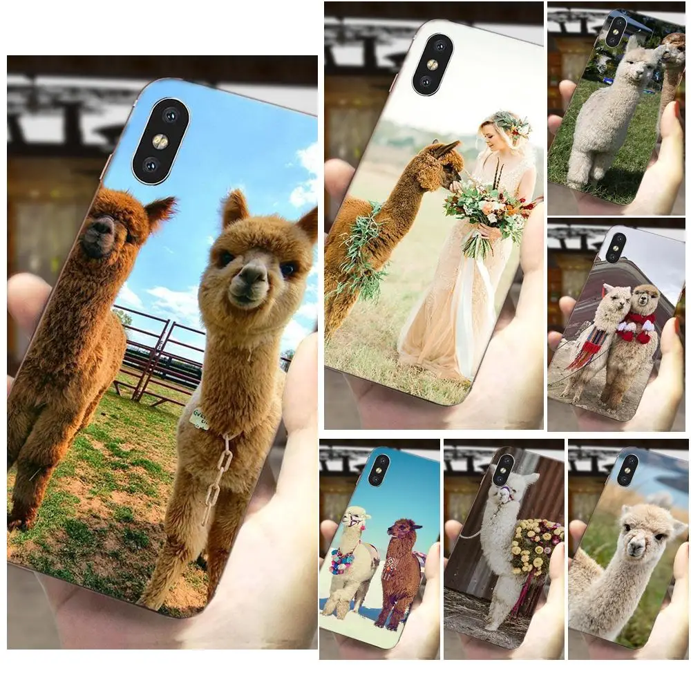 Для Xiaomi Mi3 Mi4 Mi4C Mi4i Mi5 Mi 5S 5X 6 6X 8 SE Pro Lite A1 Max Mix 2 Note 3 4 Мягкий цветной милый Альпака из