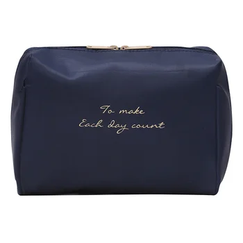 

Women Large Capacity Letter Print Fashion Zipper Travel Cosmetic Bag Portable Storage Organizer Nylon Cases Universal Waterproof