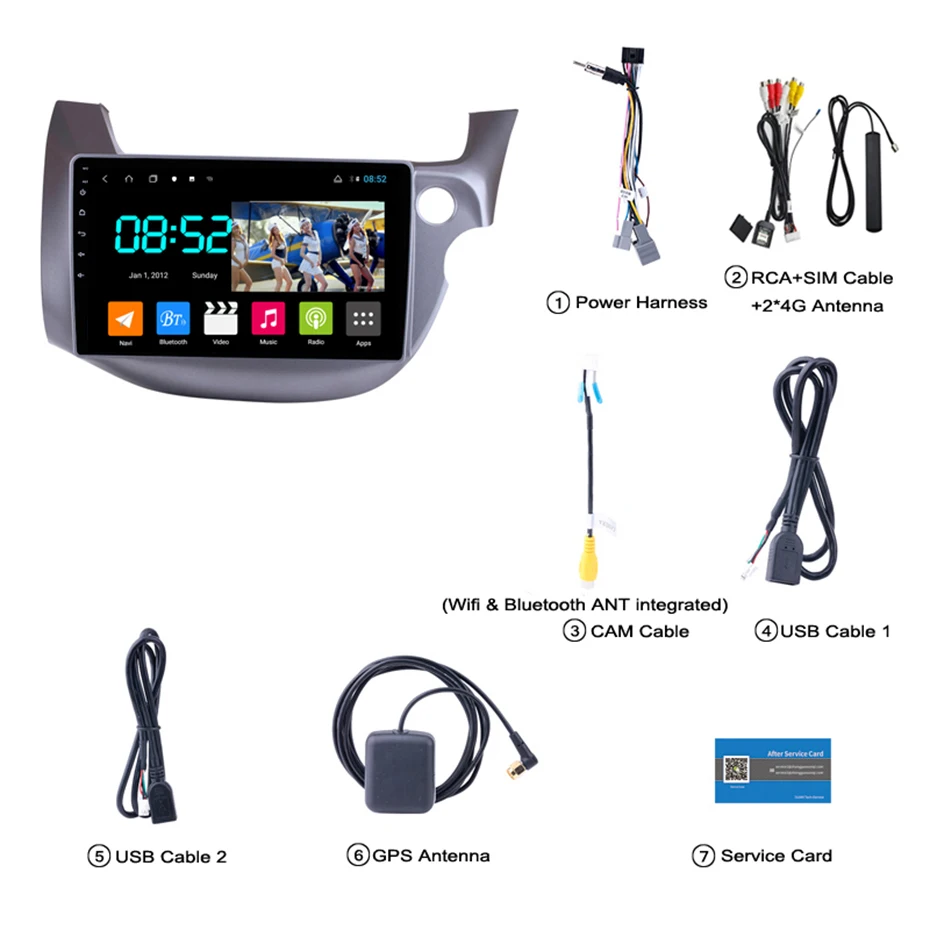 8 Cores Android 8,1 автомобильный DVD 1din мультимедийная Navi система для Honda Fit 2008-2013 RHD Автомобильный gps навигатор стерео головное устройство BT SWC wifi - Цвет: 8 Cores