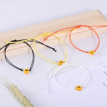 G. YCX милые животные счастливые красные браслеты из воска для пары детей Delica Miyuki бусины маленькая Желтая утка браслеты Bileklik Летние подарки