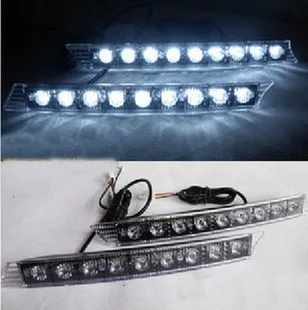 

1 pair of 9 LEDs Daylight Daytime Running Driving DRL Fog Headlight LED Lights
