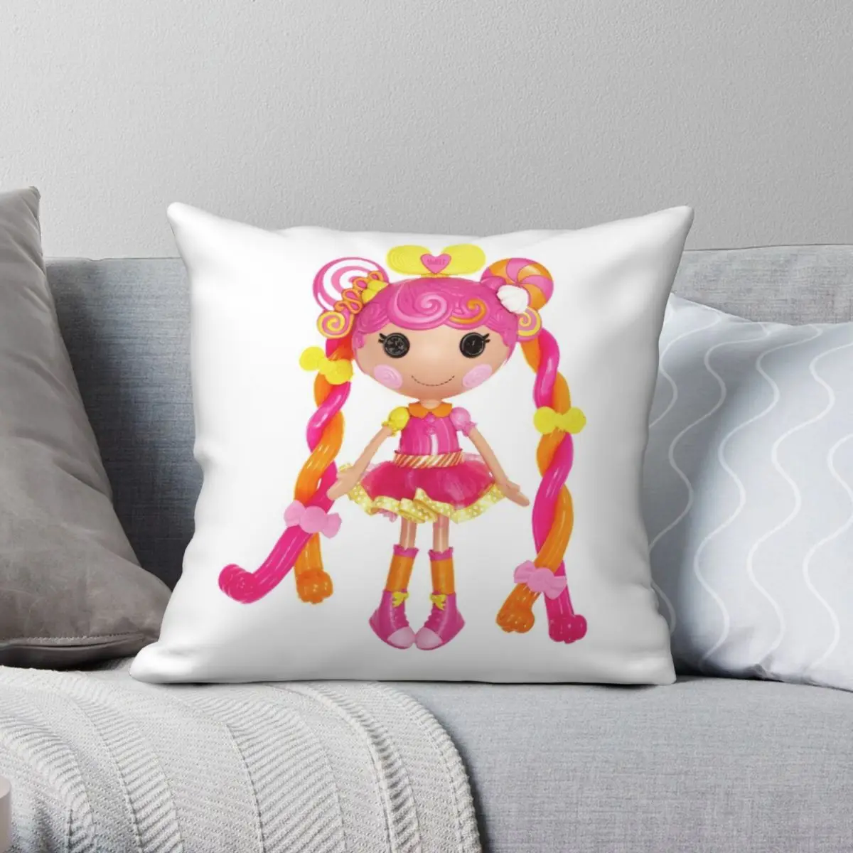 Whirly Stretchy Locks Lalaloopsy Federa Poliestere Lino Velluto Creativo Zip Decor Fodera Per Cuscino Della Stanza 45X45