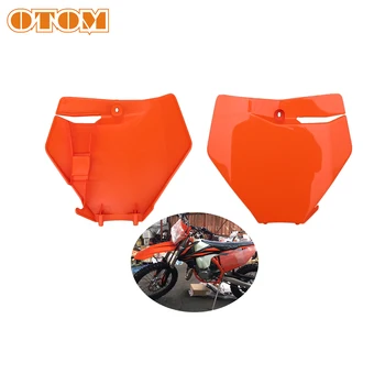 

OTOM Dirt Bike Orange Front Number Plate Plastic Cover For KTM SX SXF XC XCF 125 150 250 300 350 450 Motocross Enduro