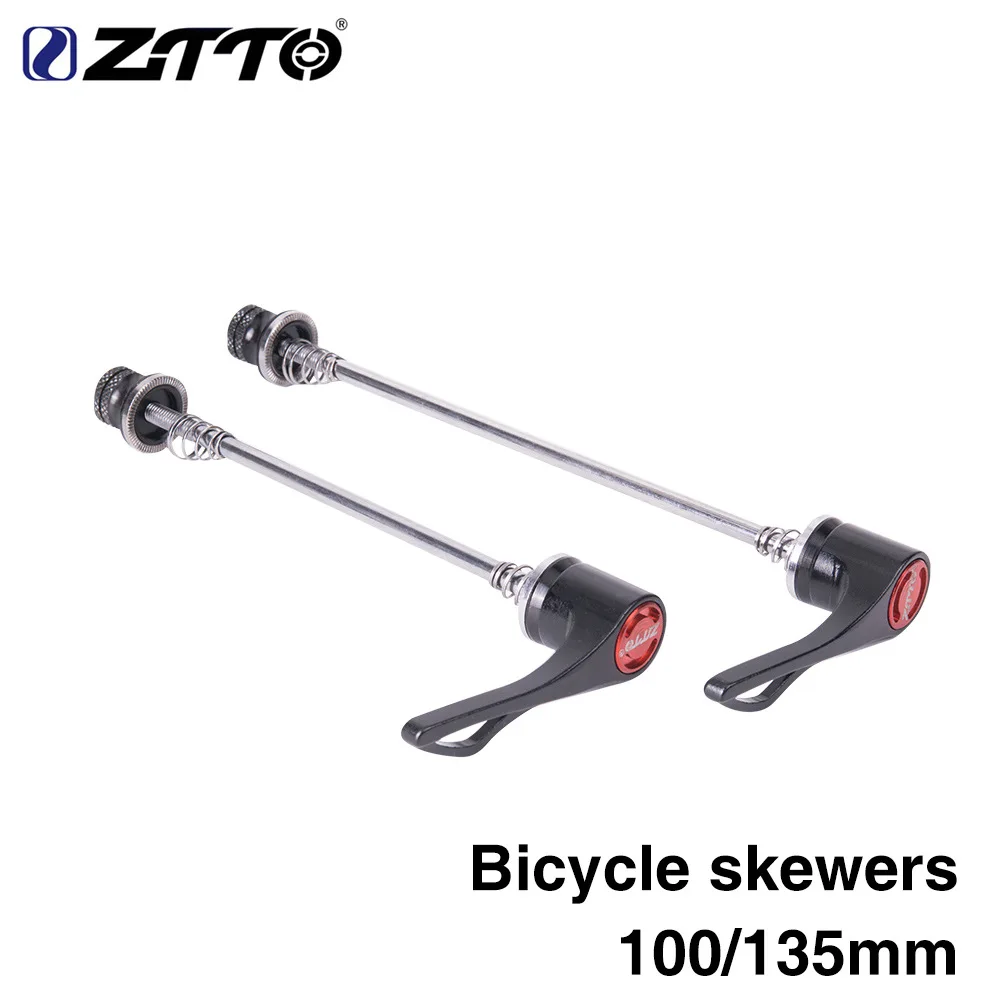 ZTTO Hub быстроразъемные шампуры для горных и шоссейных велосипедов втулка QR рычаги внешний диаметр 100/135 мм Аксессуары для велосипеда