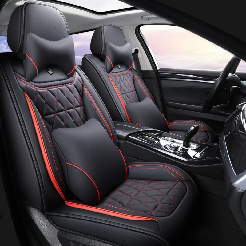Full Coverage Eco leather auto seats covers PU Leather Car Seat Covers