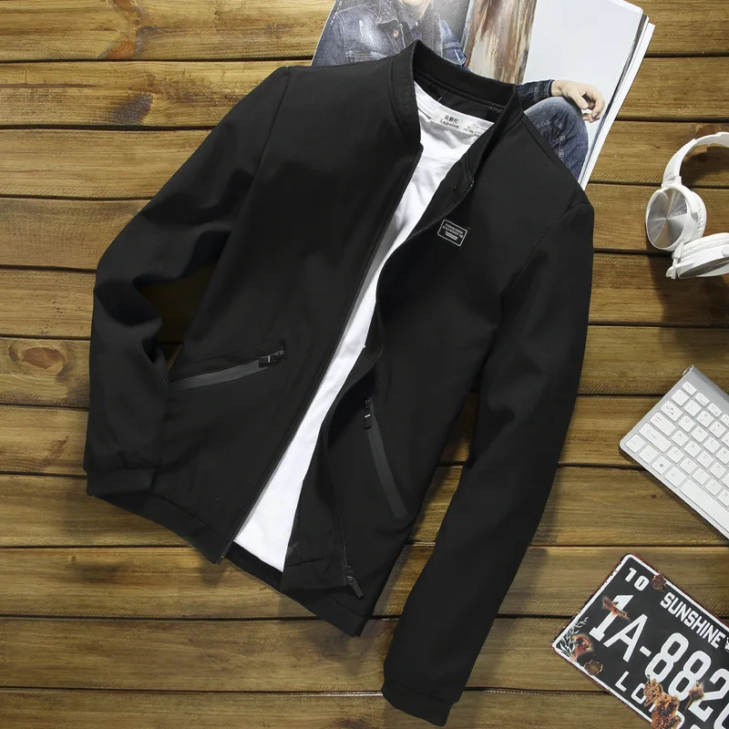 Jacket Men's Autumn Korean-style Men Teenager Jacket Casual Sports Men'S Wear Baseball Collar Men Jacket Jacket Men's Autumn Korean-style Men Teenager Jacket Casual Sports Men'S Wear Baseball Collar Men Jacket
