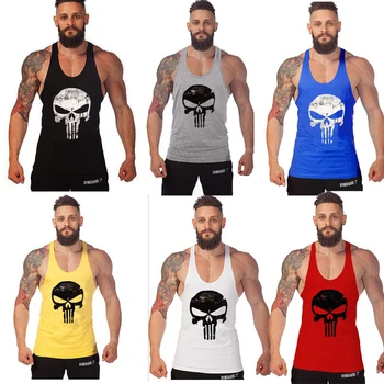 

New Bodybuilding Stringer Tank Top Men Fitness Clothing Gyms Shirt Brand Muscle vest Workout Cotton Regatas Masculino