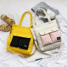 Холщовая Сумка женская стиль одно плечо INS Tundish Студенческая школьная сумка в Корейском стиле универсальная сумка Carr