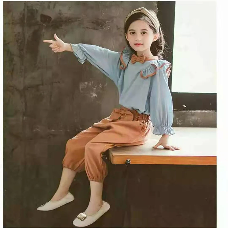 

Children's Clothing Hot Sale Spring Autumn Quality Baby Girls Long Sleeve Tops +Pants 2Pcs Suits Casual Cute Baby Girls Set