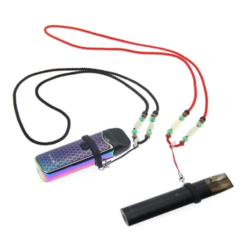 

50PCS Hand-woven Stone Decoration Vape Necklace Lanyard with 2 silicone Rings for Juu Uwell Diameter 13mm-32mm Vape Pod Kit