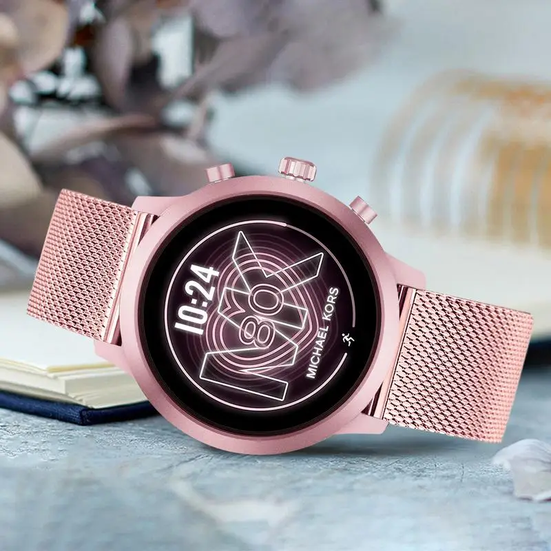 Cinturino Milanese rosa per Michael Kors Access Gen 4 MKGO / 5E 43mm/Gen 5  Lexington/cinturino in acciaio inossidabile|Watchbands| - AliExpress