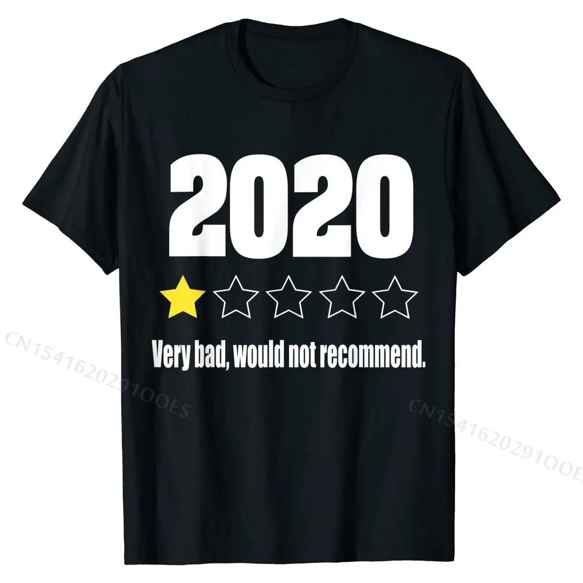 

2020 Review - Very Bad Would Not Recommend - 1 Star Rating T-Shirt Design Tops Tees for Men Cotton Tshirts Design New