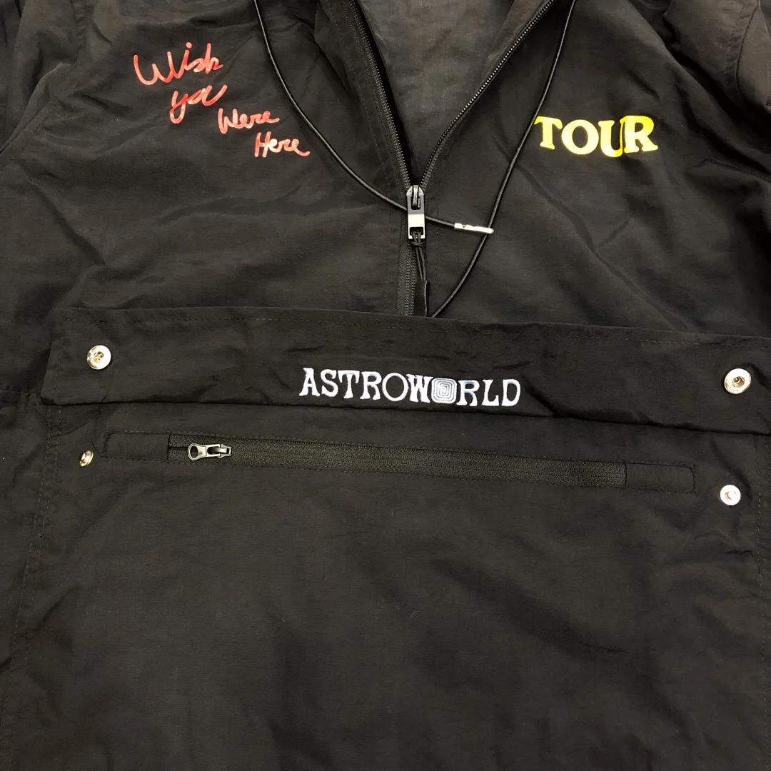 【Real Picture】AstroWorld куртки Новая мужская и женская куртка с изображением Трэвиса Скотта Повседневная Верхняя одежда астромир пальто черный/красный джеймс