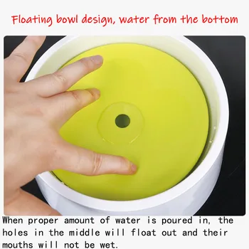 

Portable Dog Water Bowl Pet Cat Floating Bowl Puppy Slow Drinking Fountain Dispenser Anti-Overflow Pet Water Feeder Supplies