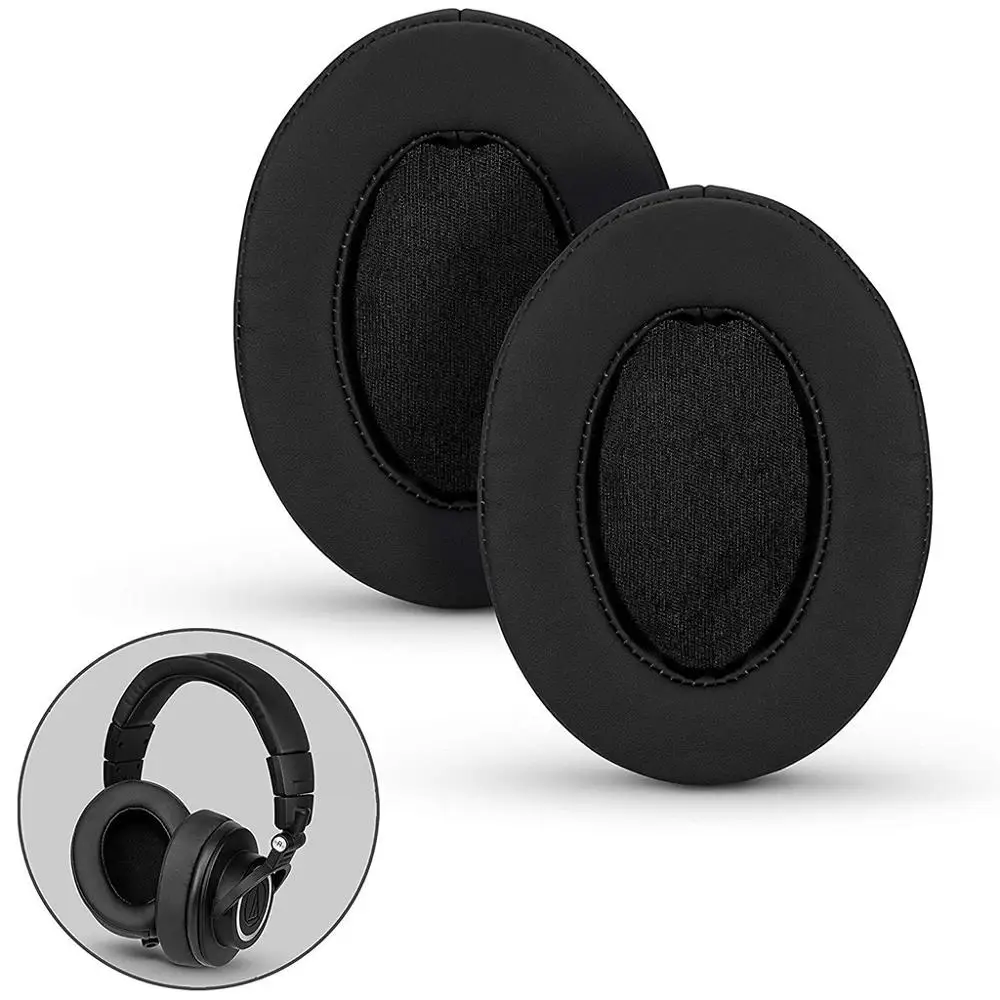 1 пара пенопластовых подушек для ушей Кожаные подушечки ATH MSR7 M50X M20 M40 M40X