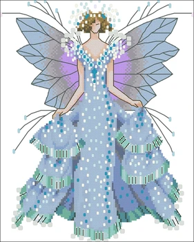 

100% egypt cotton Genuine Product Egypt Long-staple Cotton Self-Made Suite NC204 Winter Fairycross stitch kits