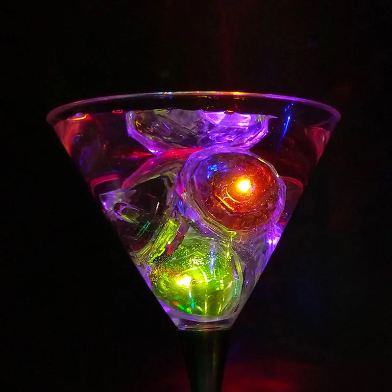 

12pcs LED Ice Cubes Glowing Party Ball Flash Light Luminous Neon Wedding Festival Christmas Bar Wine Glass Decoration Supplies
