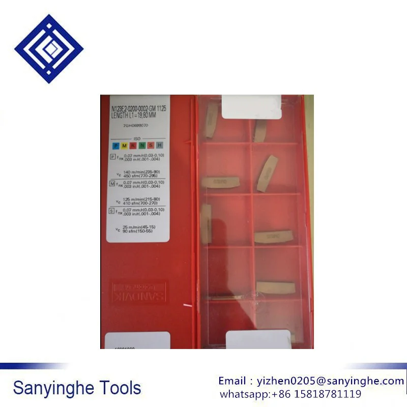 N123E2-0200-0002-CM 1125 cnc Твердосплавные Режущие наконечники CNC твердосплавные Токарные Вставки cnc лезвия(10 шт./лот
