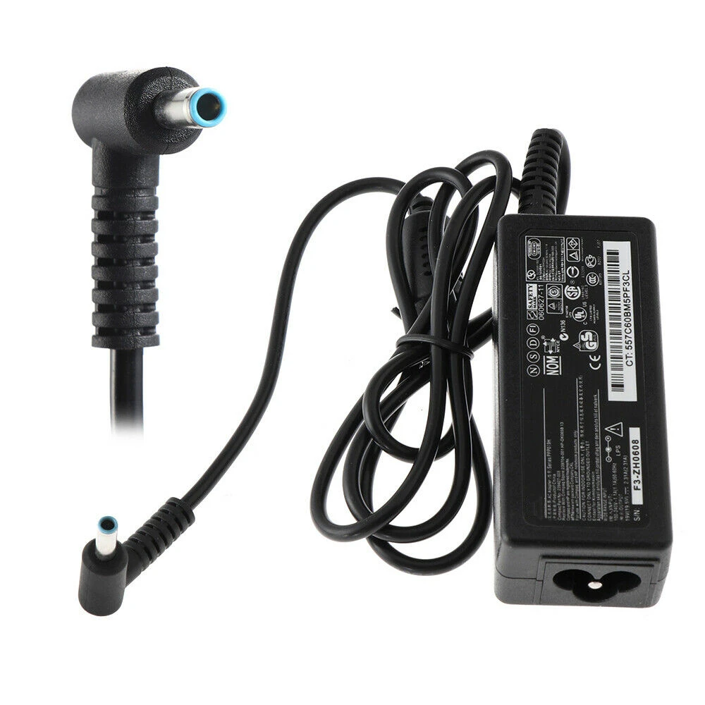 For HP Laptop Charger Adapter Power Supply Blue Tip 740015-002 2.31a-Professional Output Voltage 19.5 Volts High Quality Durable |