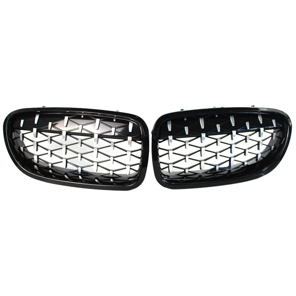 

1 Pair Replacement for BMW F10 F11 F18 01-06 Semi-Electroplating Front Grille Replacement Kidney Grills