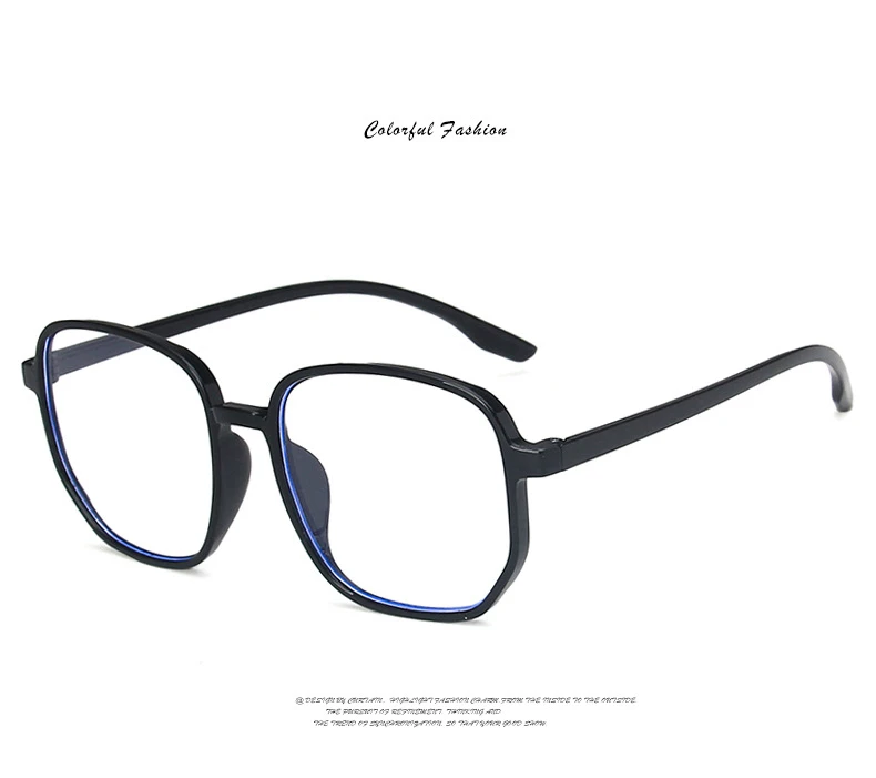 Fashion Transparent Computer Glasses Frame Women Men Anti Blue Light Square Eyewear Blocking Glasses Spectacle Eyeglasses Trend (9)