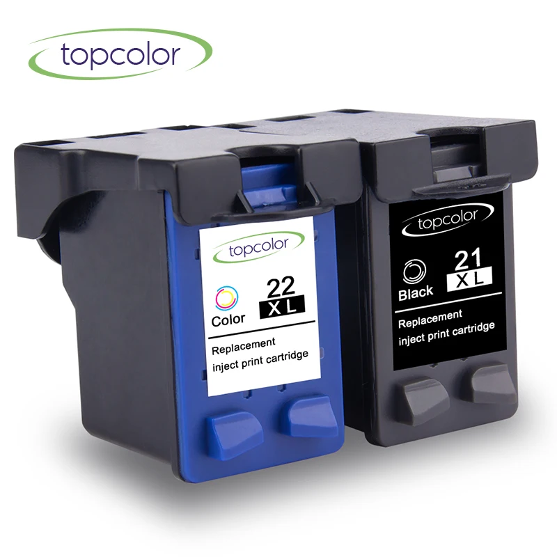 Topcolor 21 22 чернильный картридж для hp 21 hp 22 hp 21 hp 22 21XL 22XL C9351C C9352C 3910 3920 1403 1406 J3606 принтер