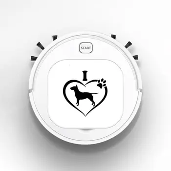 

Auto USB Sweeping 1800Pa Multifunction Smart Robot Vacuum Cleaner Dry Wet Floor Cleaner I love my bull terrier