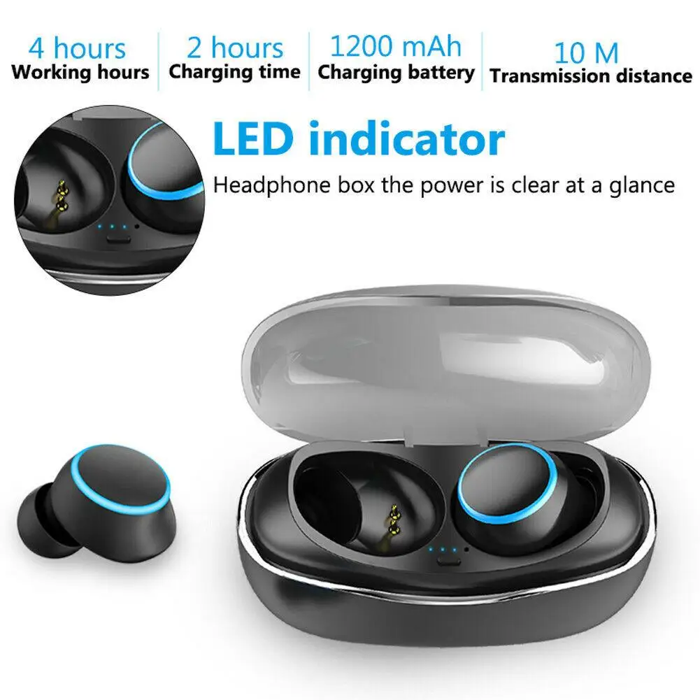 Bluetooth Wireless Headsets TWS Earphones Mini In Ear Earbuds for iPhone 11Pro Max 11 XR XS Samsung Note 10 9 8 S9 S8 Huawei LG