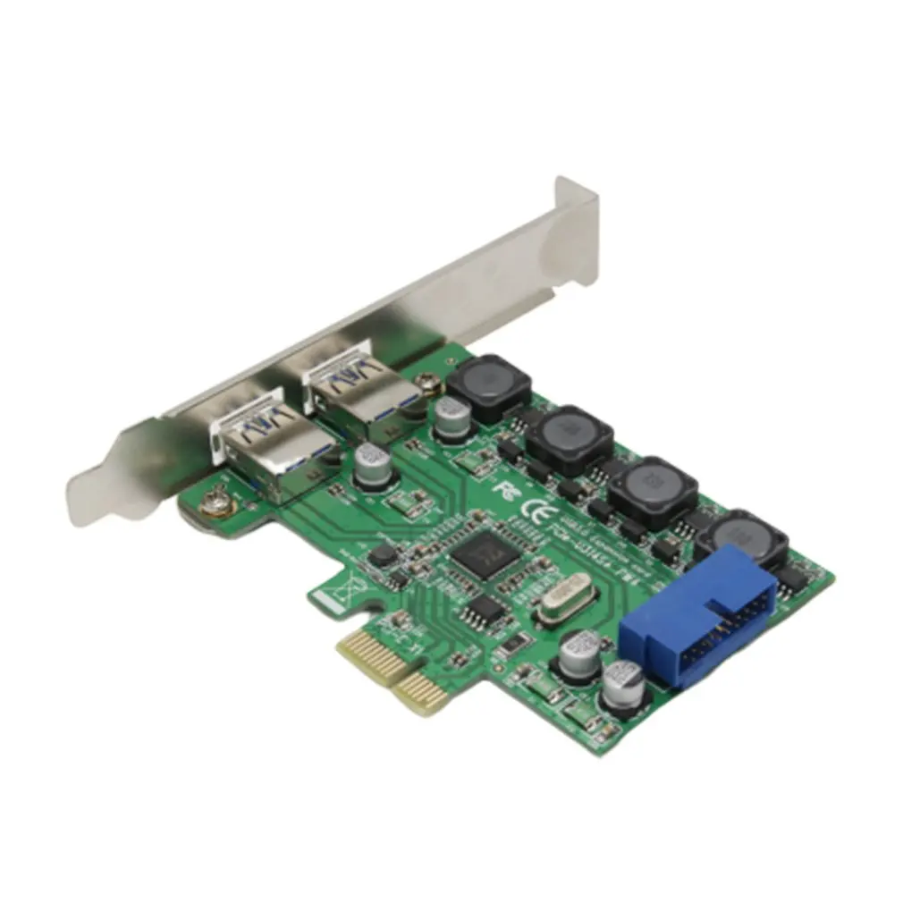 Настольный компьютер Pci-E до Usb3.0 карты расширения рабочего стола Usb3.0 карты расширения передней 20Pin карты расширения