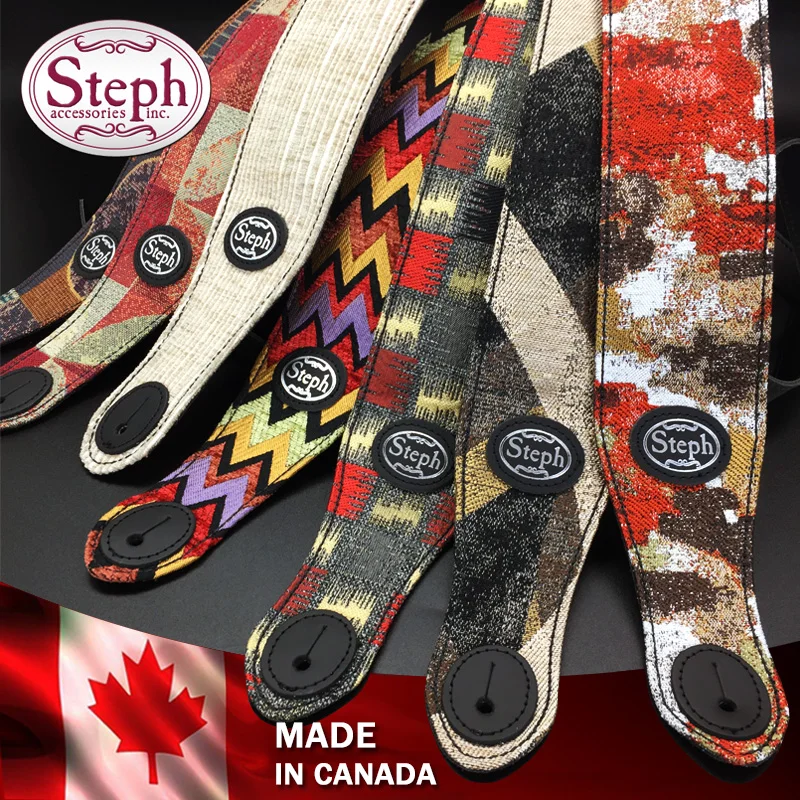Steph Handmade TAP-2207 Tapestry Guitar Strap Extra Thick and 7 Patterns Available | Спорт и развлечения