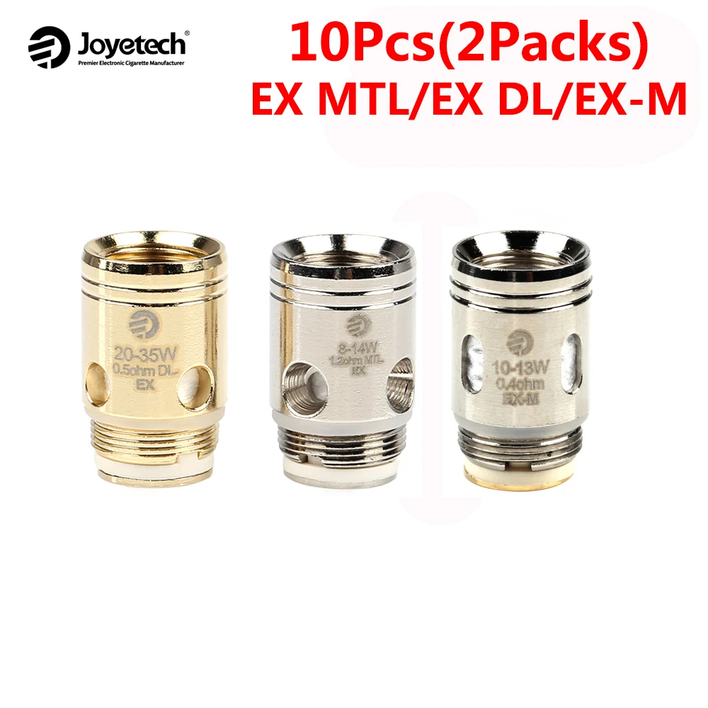 10 шт. мощная катушка EX-M EX DL катушки головная MTL Core 0.4ohm 0.5ohm 1.2ohm электронных сигарет