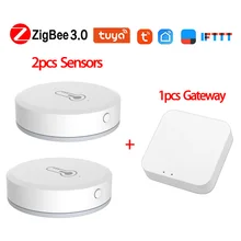 

Tuya ZigBee Smart Temperature And Humidity Sensor Work With Zigbee Gateway Hub Via Alexa Google Home SmartLife/Tuya App Control