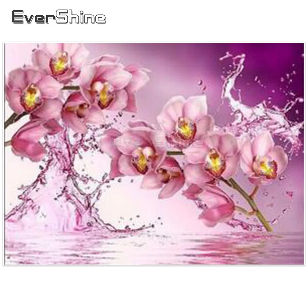 EverShine 5D DIY алмаз живописи цветок фотографии Полный площадь Алмазная мозаика