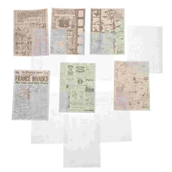 8 sacs de papier de Style rétro, papier de support pour Scrapbook, papier de fond pour bricolage 