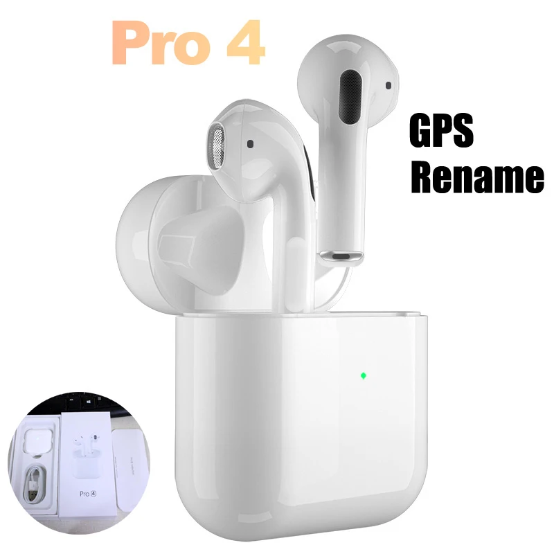 2020 MINI Pro 4 TWS беспроводные наушники 5 0 True Bluetooth вкладыши спортивные 3D стерео звук с