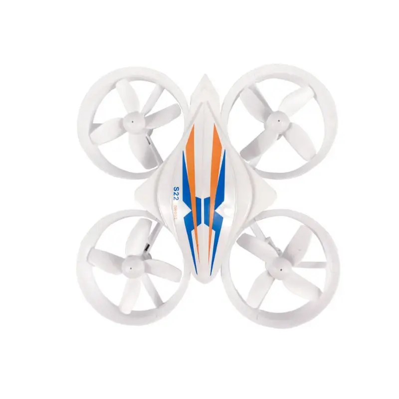 Мини Радиоуправляемый Дрон Quadcopter 2,4 г Безголовый режим один ключ возврата Радиоуправляемый вертолет, игрушки для детей - Цвет: Белый