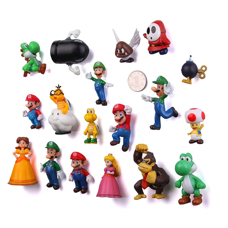 18 шт. 3D Super Mario Bros. Магниты на холодильник стикер сообщений смешные девочки мальчики для малышей детей студентов игрушки подарок на день рождения