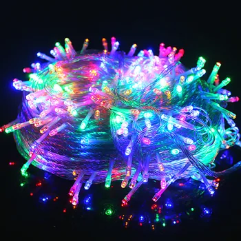 

AC 220V Fairy LED string lights 10m 20m 30m 50m 100m Outdoor Waterproof Christmas Decortion party wedding festival garland EU