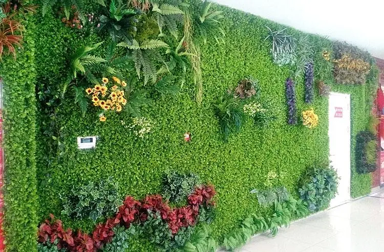 New Artificial Plant Wall Eucalyptus Wall Plant Vertical Garden Fake Wall Shop Sign Image Wall Home Decor