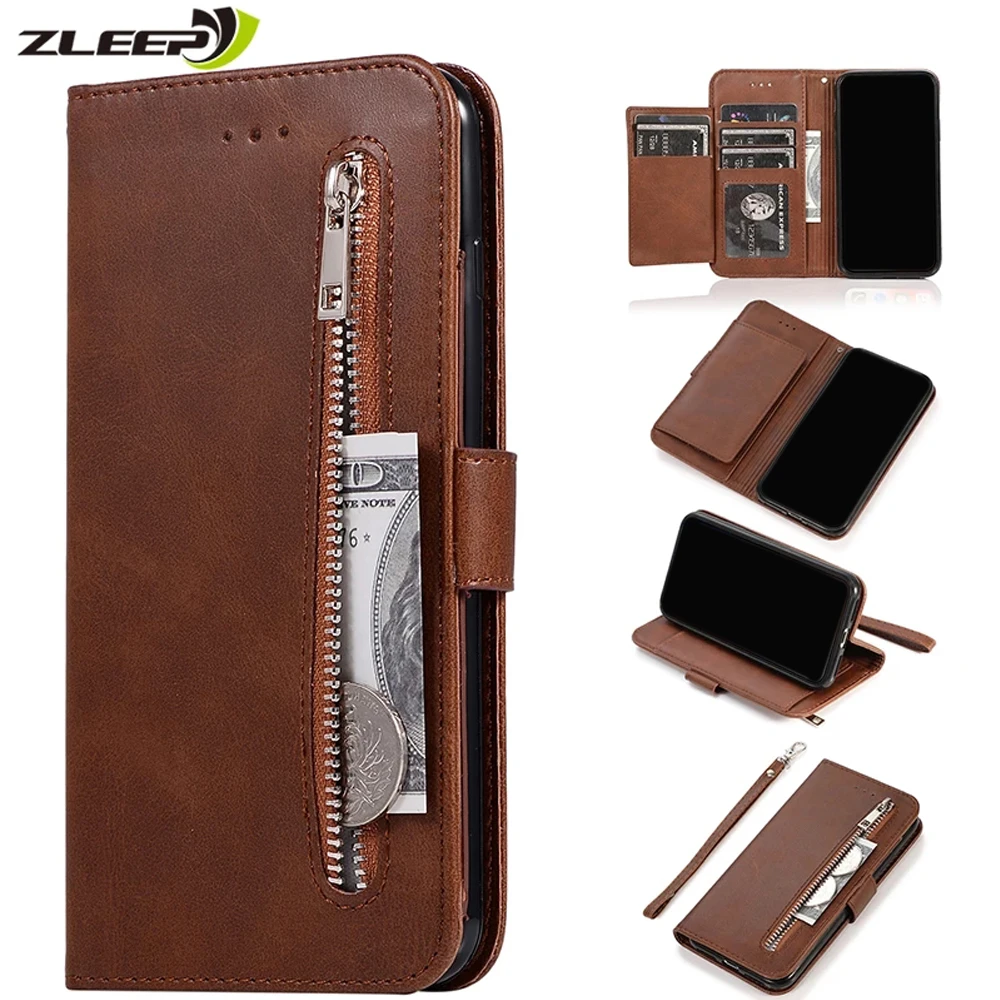 best case for iphone 12 pro max Luxury Leather Zipper Flip Wallet Case For iPhone 13 12 Mini 11 Pro X XS MAX XR 6 6s 7 8 Plus SE 2020 Card Stand Phone Cover case iphone 12 pro max