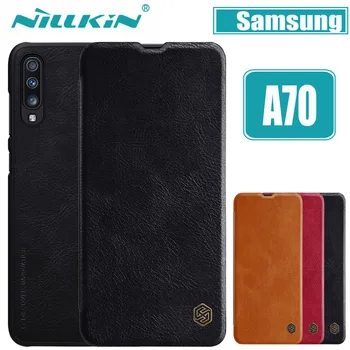 

Nilkin for Samsung Galaxy A70 Case Cover Nillkin Vintage Soft PU Wallet Geniune Leather Flip Case for Samsung A70 Cover Shell