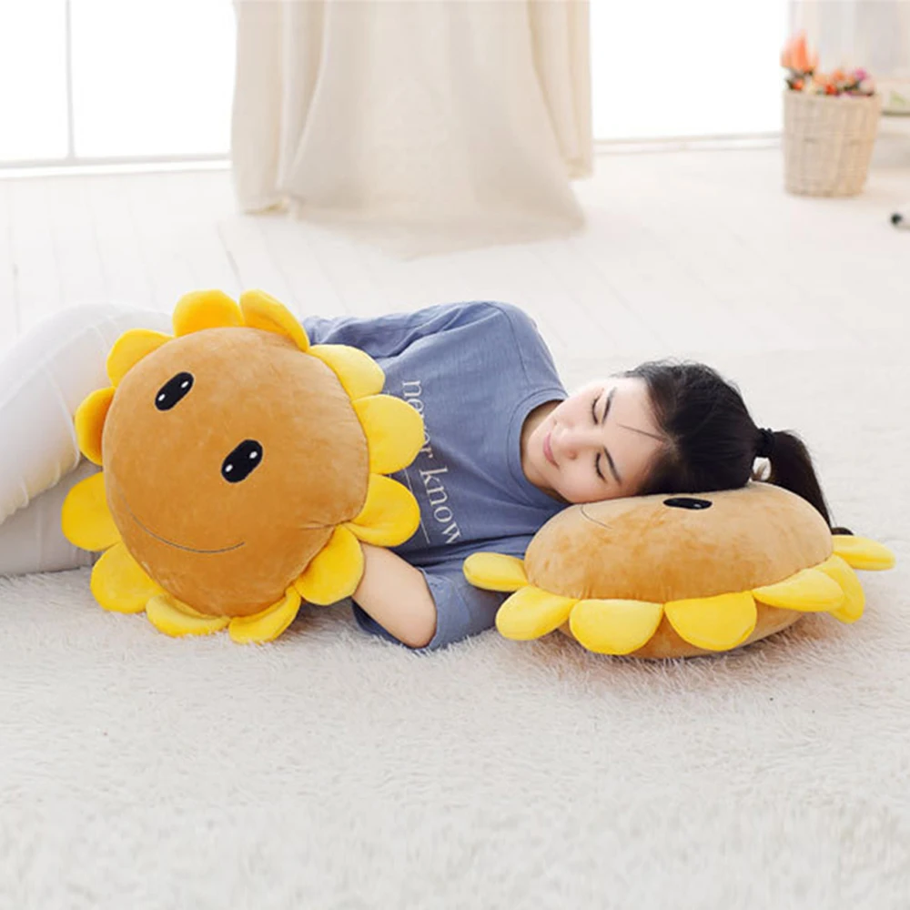 Очень милая мультяшная Подушка Helianthus, Подсолнух, теплая подушка для рук, мягкая игрушка, цветок, подушка, детские игрушки, рождественский подарок, подушка