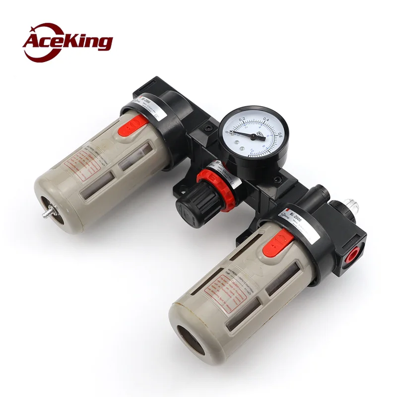 

Gas source treatment oil water separator BF2000+BFR2000+BL2000 triple bc2000/300/4000 pressure regulating valve filter