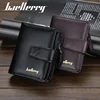 New Business Men Wallets Zipper Card Holder High Quality Male Purse New PU Leather Vintage Coin Holder Men Wallets 5