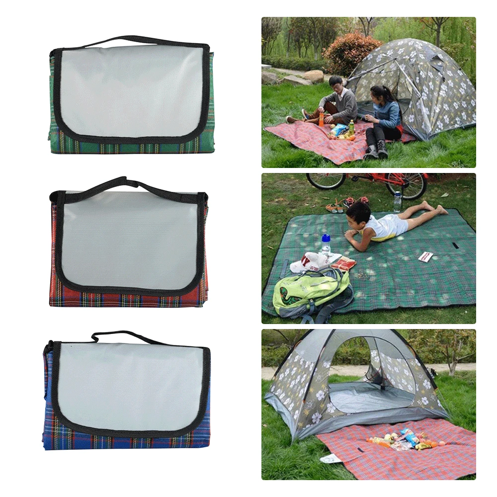 

200x200CM Waterproof Folding Picnic Mat Outdoor Camping Multiplayer Beach Moisture-proof Portable Hiking Beach Pad Blanket New
