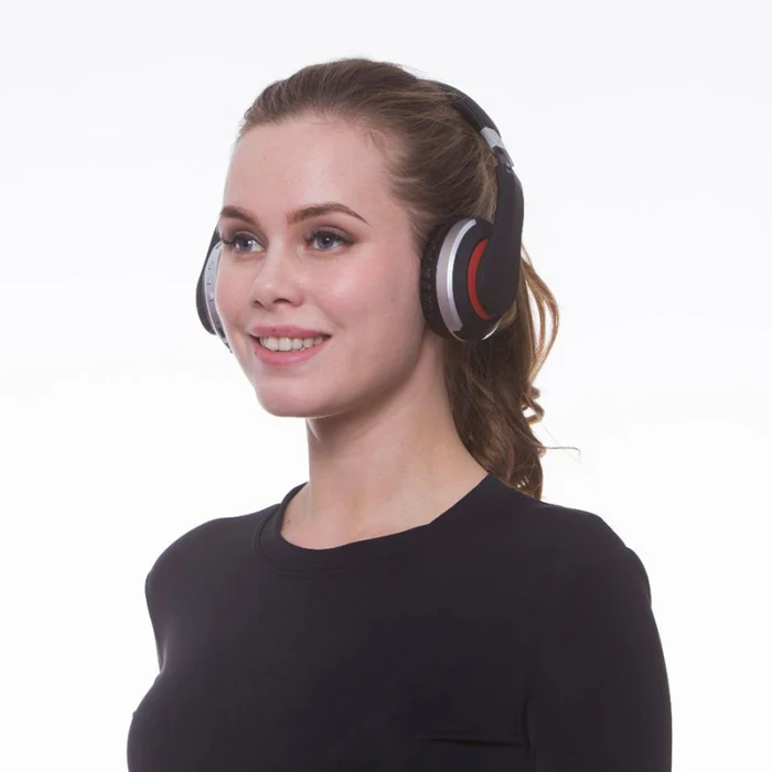 Складные Наушники Bluetooth 5,0, беспроводная гарнитура, стерео басовые наушники с микрофоном ING-SHIPPING