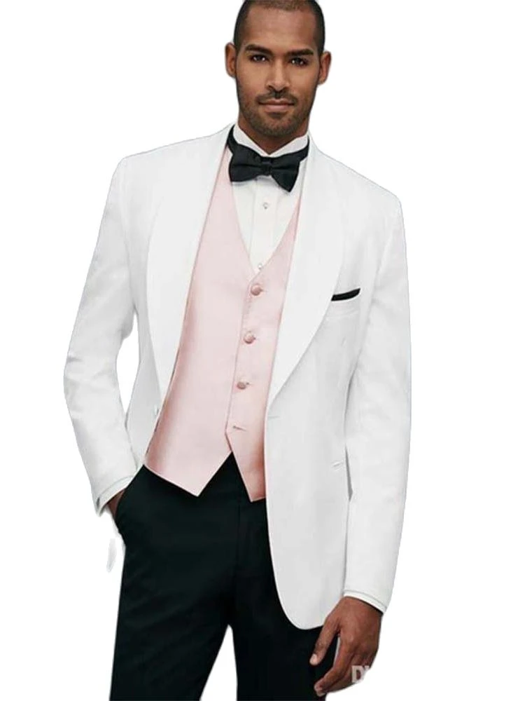 White And Pink Tuxedo