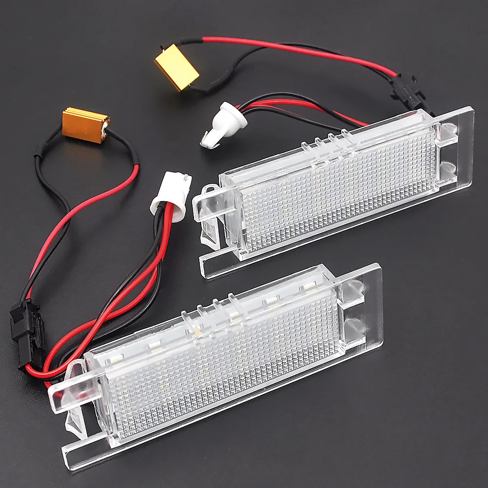 2Pcs/Set LED Car Number License Plate Lights Lamp Bulb for Vauxhall