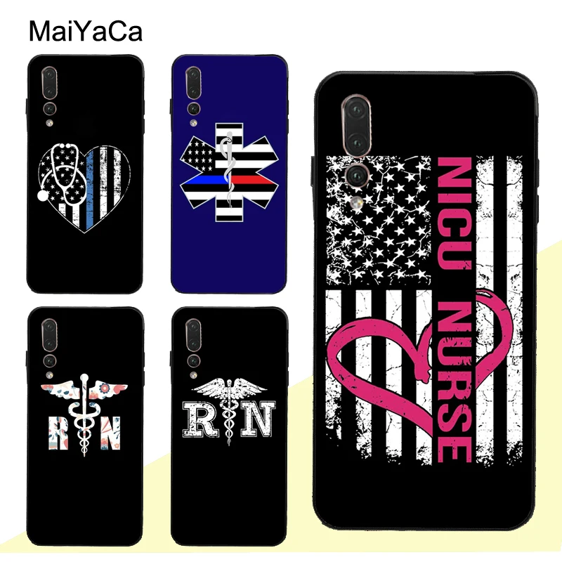 MaiYaCa RN Logo зарегистрированная медсестра стетоскоп чехол для Huawei P30 Pro P40 P10 P20 Lite Mate 20