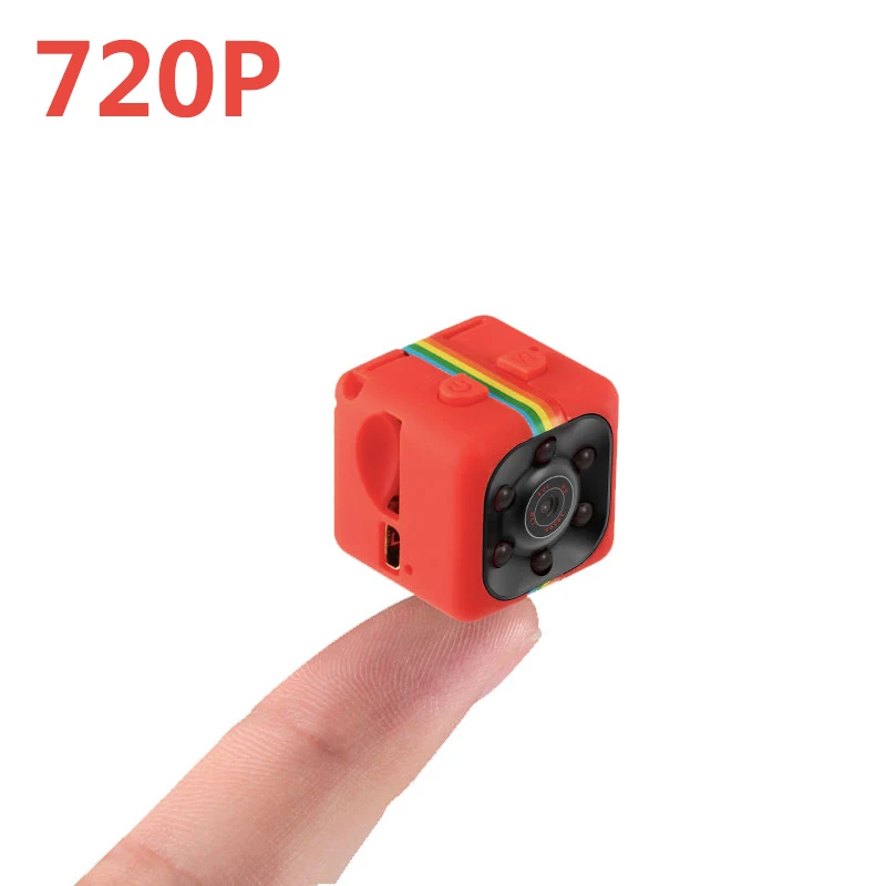 Red-720P 720 P/1080 P Mini Small DV для езды на автомобиле, запись ночного видения, обнаружение движения, портативная спортивная видеокамера, поддержка TF карты - Цвет: Red-720P